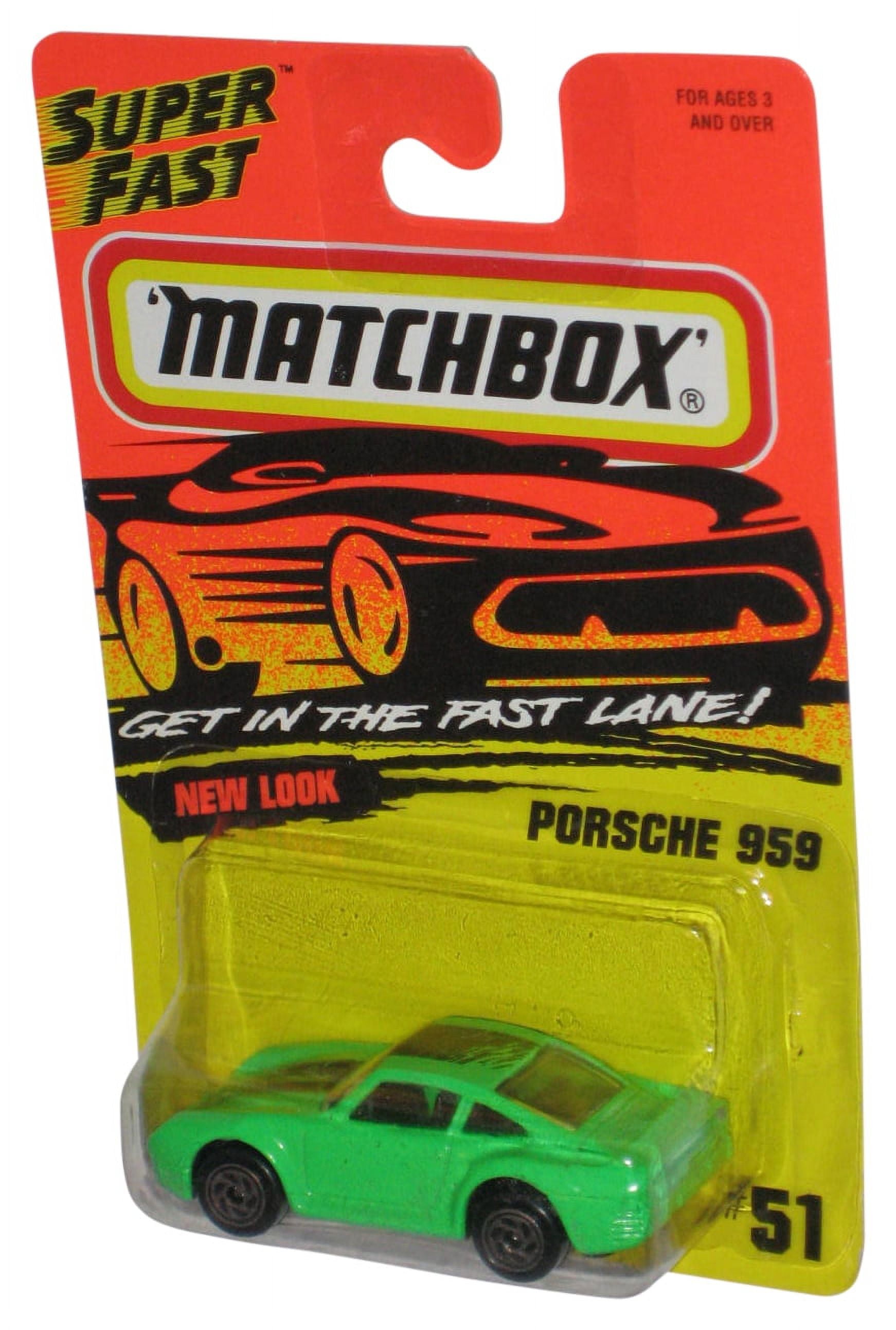 Matchbox Get In The Super Fast Lane (1995) Green Porsche 959 Toy