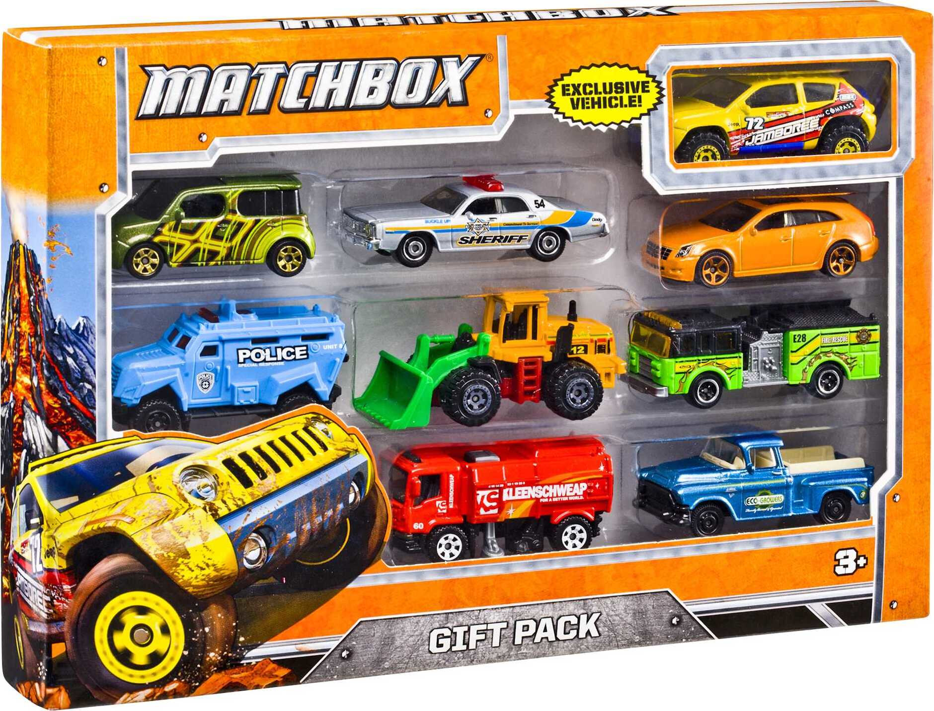 Matchbox Gift Set of 9 Themed Cars or Trucks in 1:64 Scale (Styles May Vary) - image 1 of 6