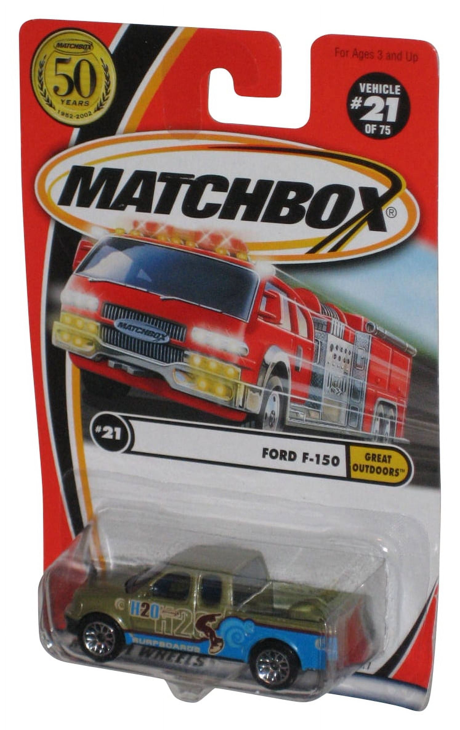 MATCHBOX まとめ売り　ミニカー　おもちゃ　21台　バラ売り× Matchbox Great Outdoors (2001) Ford F-150 Surfboards Toy Truck #21