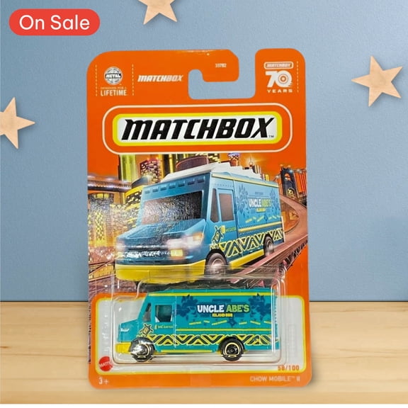 Matchbox Green Chow Mobile II (2022) Uncle Abe's Island BBQ Toy Food Truck 58/100