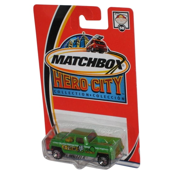 Matchbox Hero City (2002) Green GM Terradyne Toy Truck #58