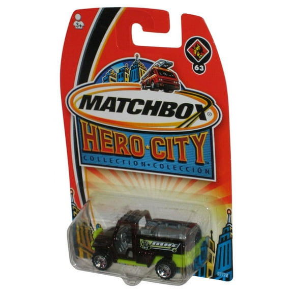 Matchbox Hero City (2003) All-Terrain Fire Tanker Toy #63
