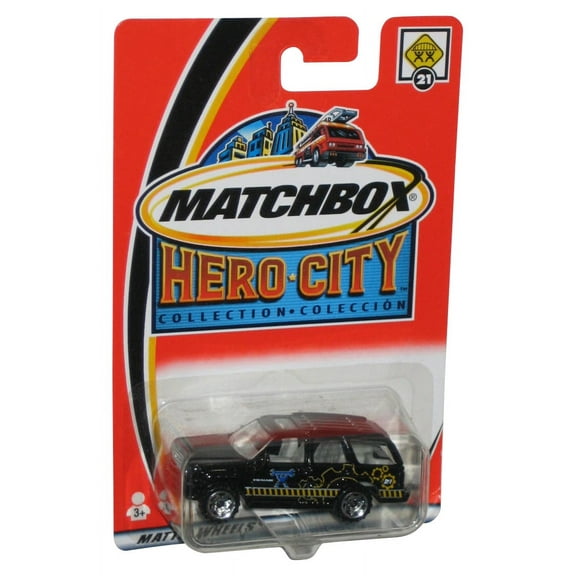 Matchbox Hero City Collection (2002) Black Cadillac Escalade Toy Car #21