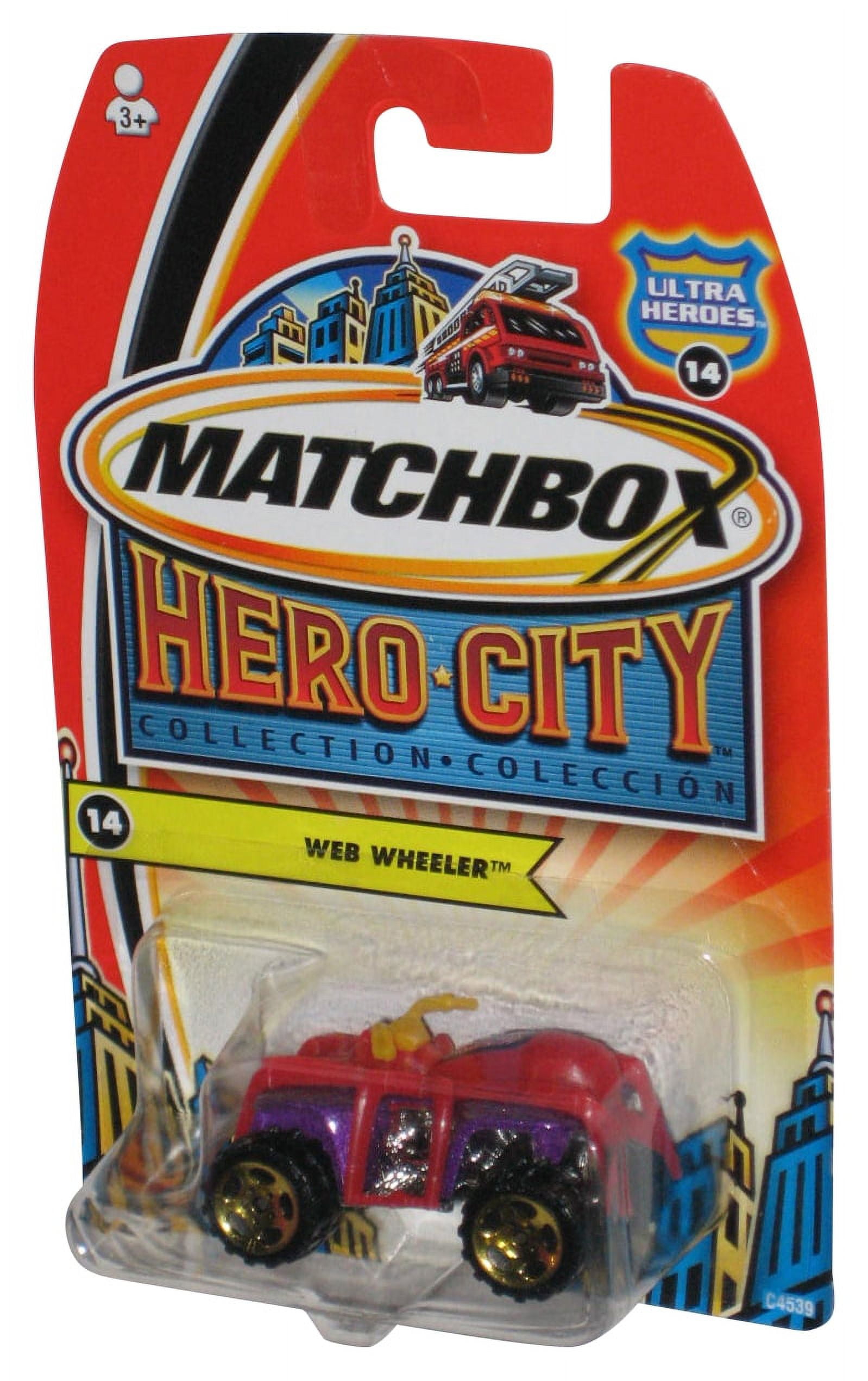 Matchbox Hero City Collection (2003) Ultra Heroes Red Web Wheeler