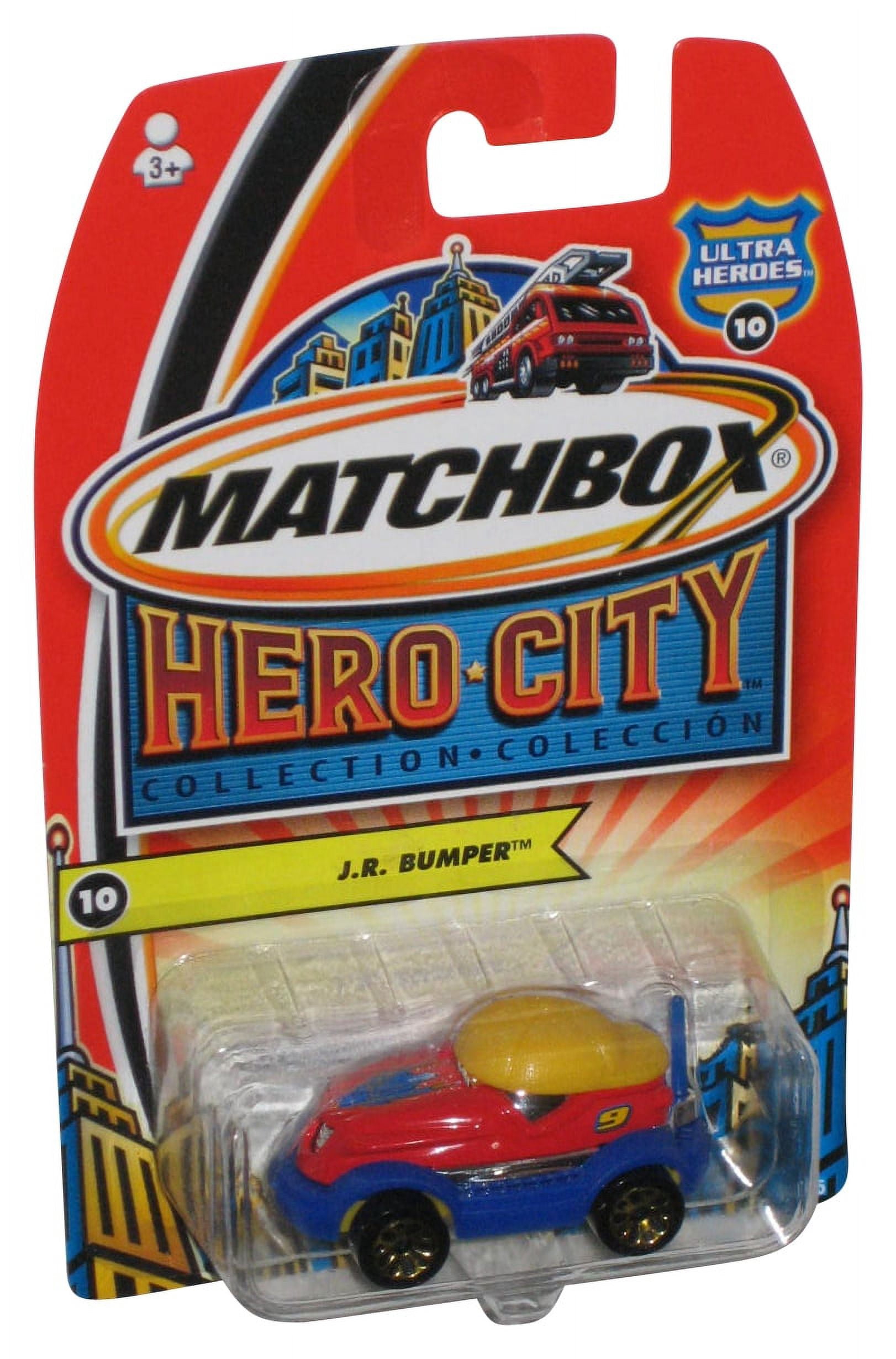 Matchbox Hero City Collection 2004 J.R. Bumper Red Blue Toy Car 10 Walmart