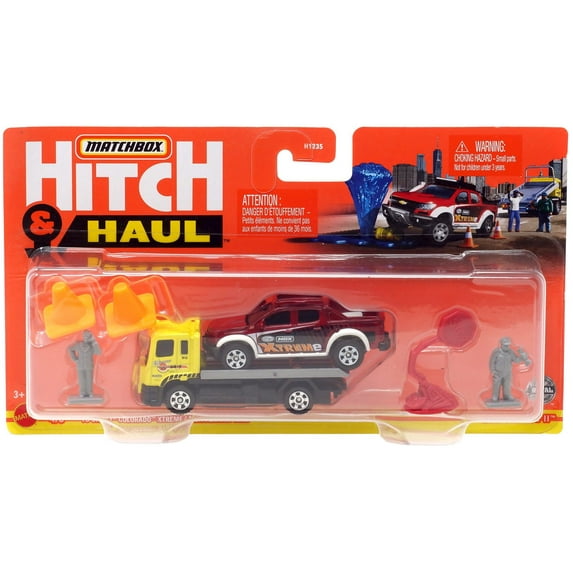 Matchbox Hitch & Haul '16 Chevy Colorado Xtreme / MBX Flatbed King Diecast Vehicle (MBX Service II)