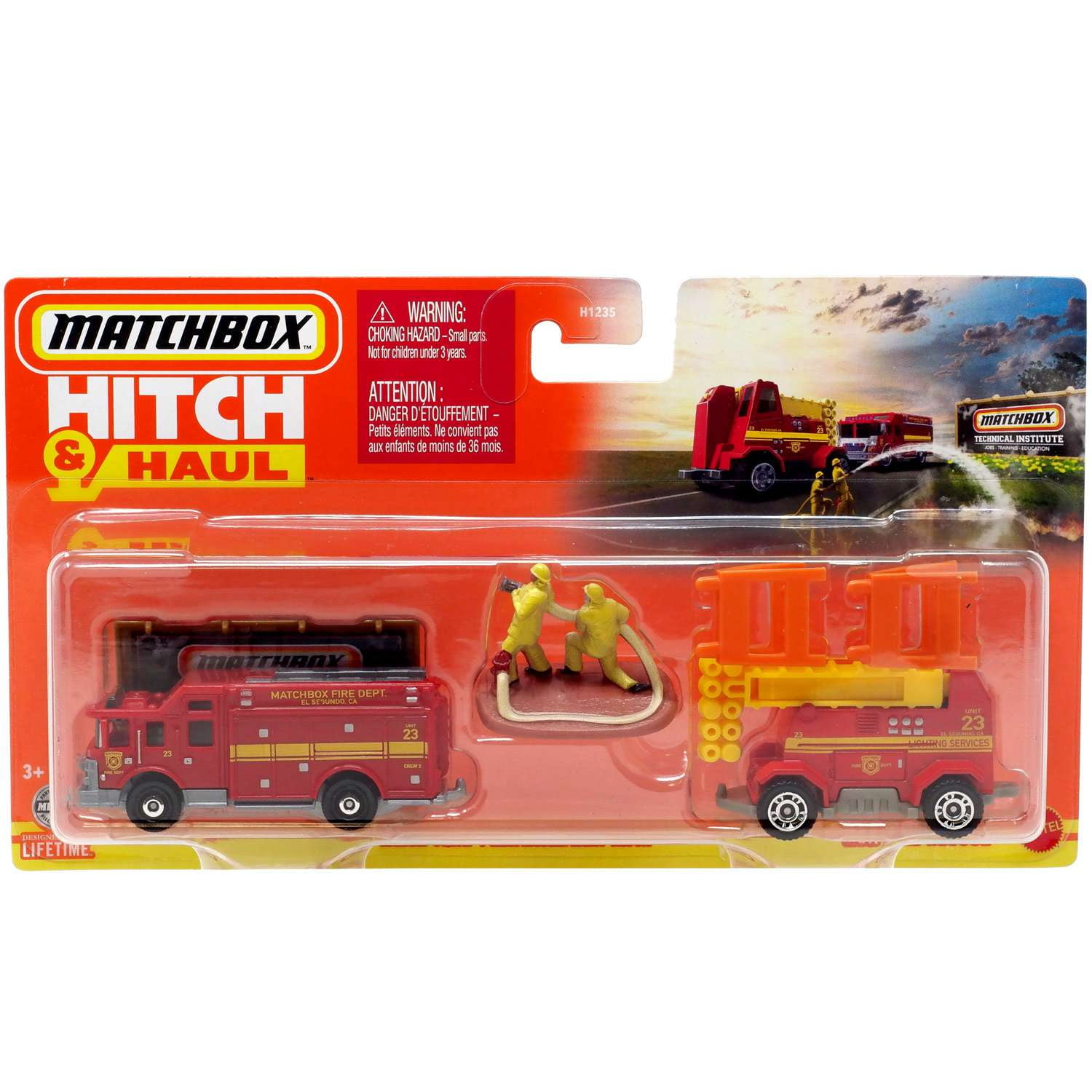 Matchbox Hitch & Haul MBX Fire Rescue Diecast Vehicle