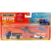 Matchbox Hitch & Haul MBX Ocean Rescue Diecast Vehicle (Version 2, Rapids Rescue / Jet Ski & Trailer)