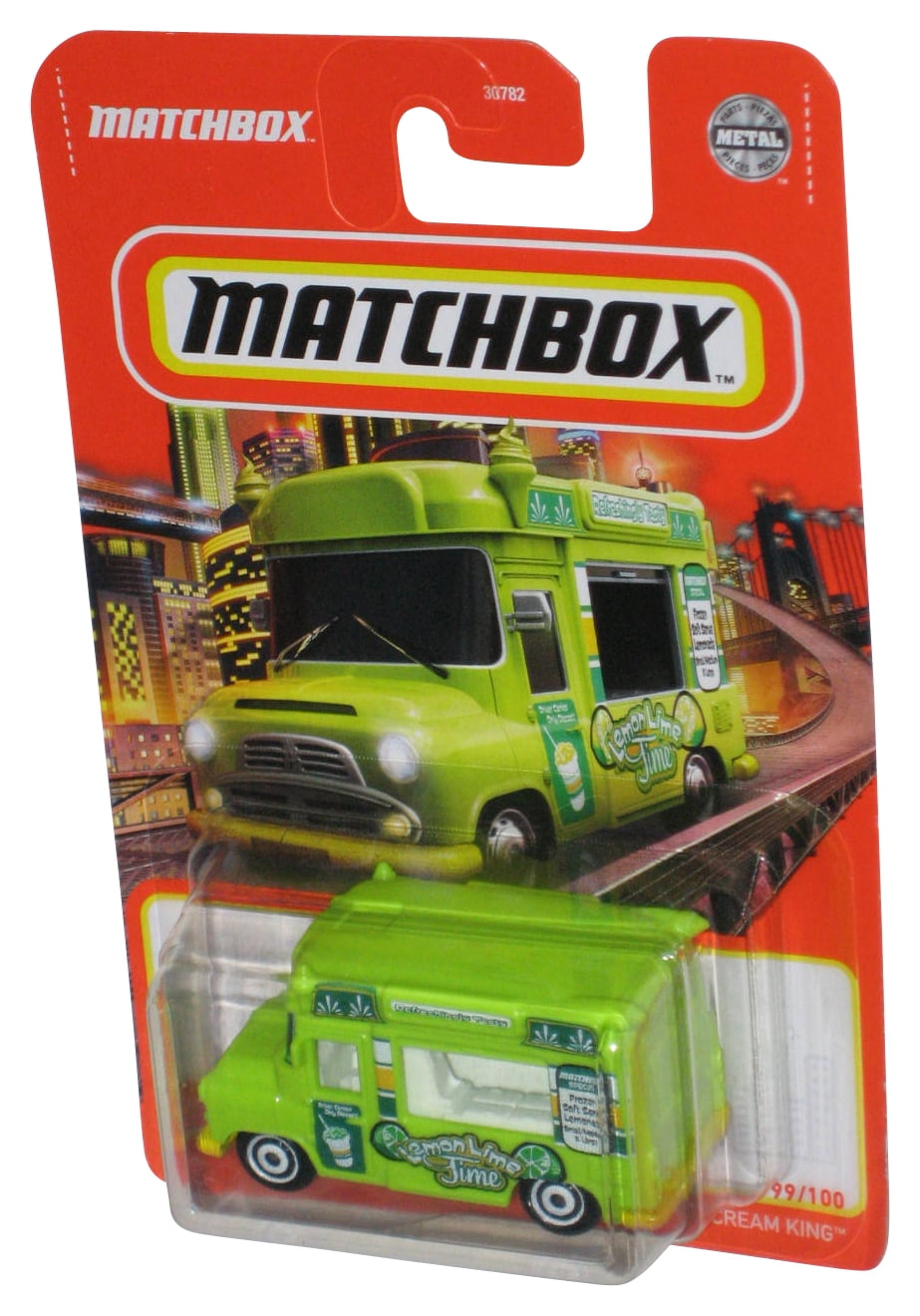 Matchbox Ice Cream King (2021) Green Die-Cast Metal Truck 99/100 ...