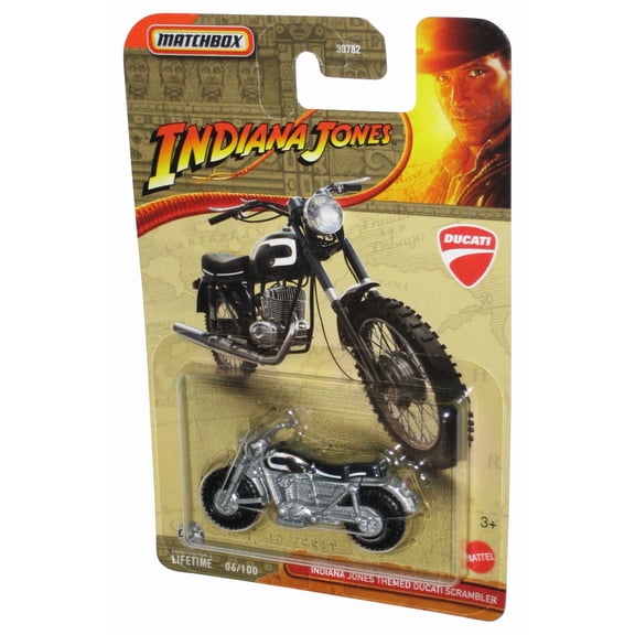Matchbox Indiana Jones Ducati Scrambler Motorcycle Toy 6/100