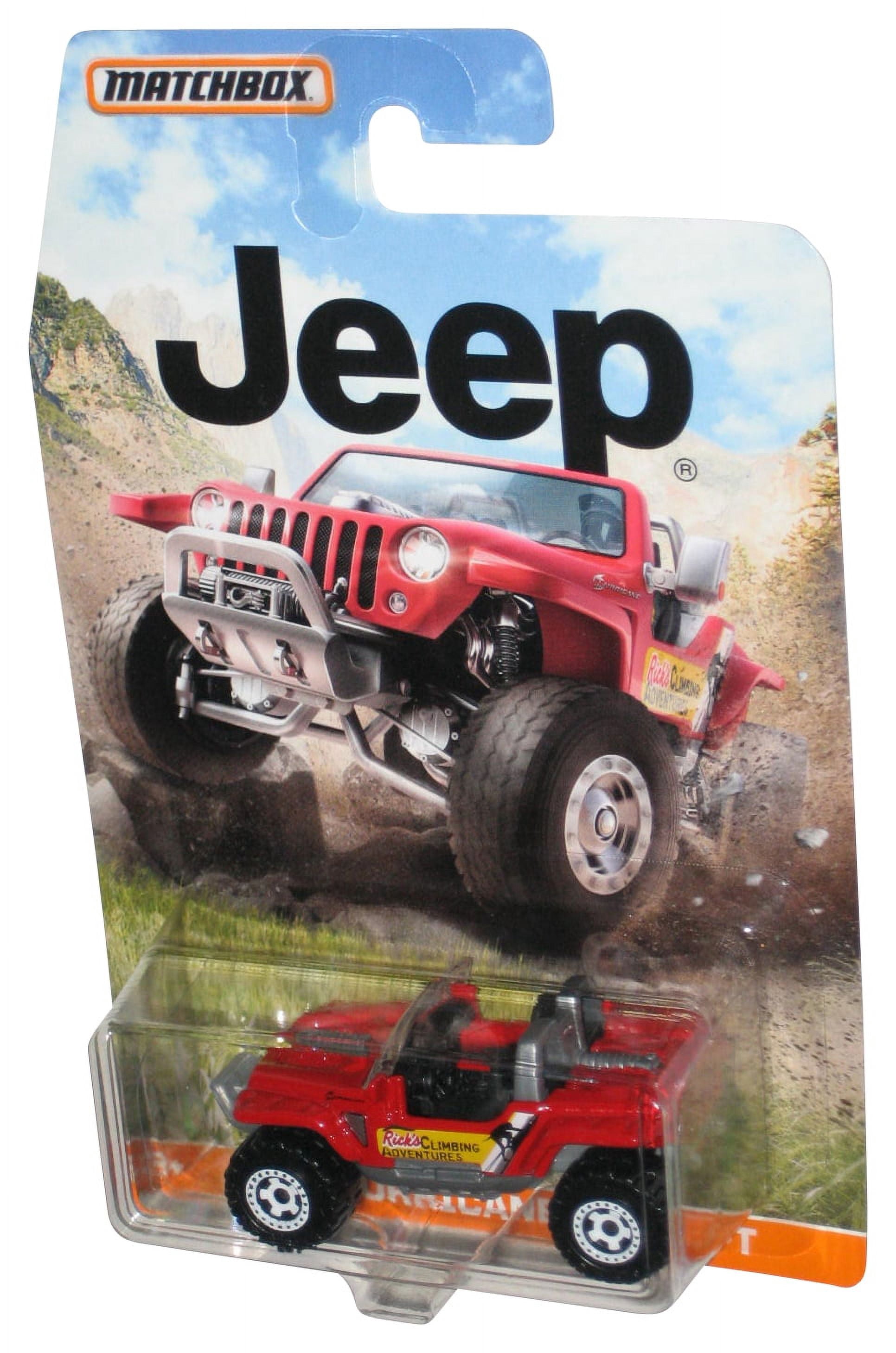 アメリカンブックマッチのコレクションのレプリカです。 Matchbox Jeep Hurricane Concept (2014) Red Rick's Climbing