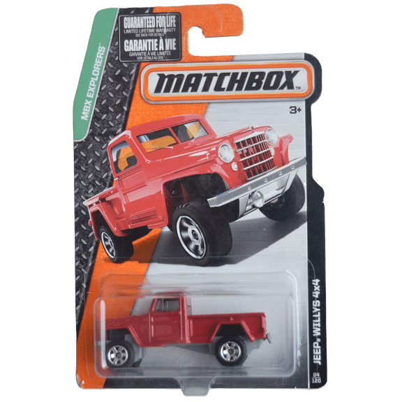 Matchbox Jeep Willys 4x4 84/120 Explorers [red]