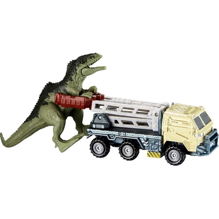 Matchbox Jurassic World Dino Transporters, 1 Vehicle & 1-2 Mini Dinosaurs