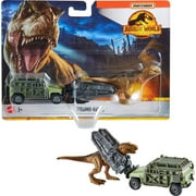 Matchbox Jurassic World Dino Transporters, 1 Vehicle & 1-2 Mini Dinosaurs