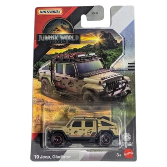 Matchbox Jurassic World Rebirth – 2019 Jeep Gladiator (1:64 Scale Die-Cast Vehicle)