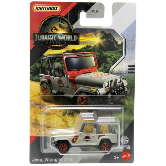 Matchbox Jurassic World Rebirth Jeep Wrangler (#18) Die-Cast Vehicle