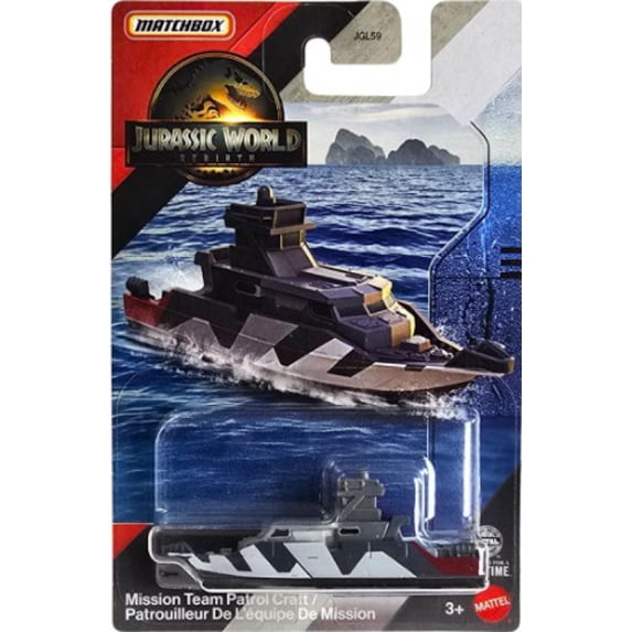 Matchbox Jurassic World Rebirth MIssion Team Patrol Craft Die-Cast Vehicle