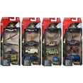thumbnail image 1 of Matchbox Jurassic World Set of 4 Die Cast Car 5-Packs, 1 of 1