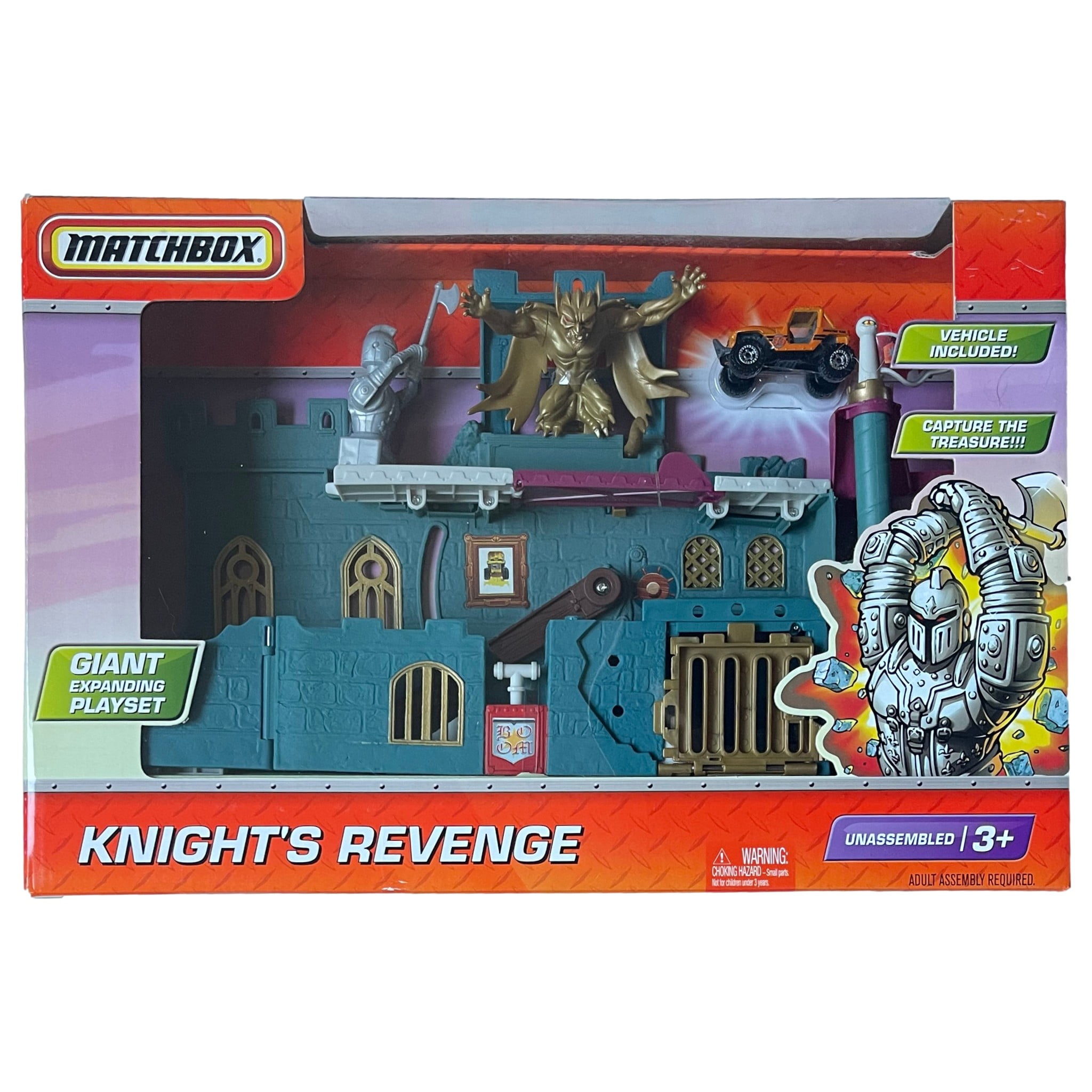 Matchbox Knight Matchbox Knight's Revenge Expanding Playset with Action Cars Adventure ...