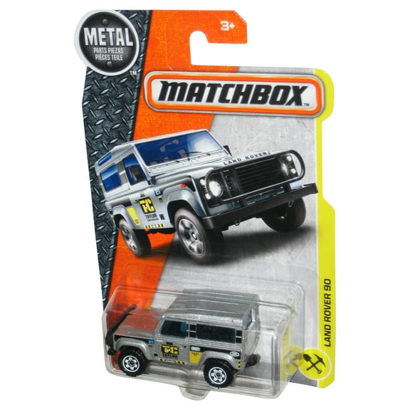 Matchbox Land Rover 90 (2016) Mattel Silver Toy Car 48/125