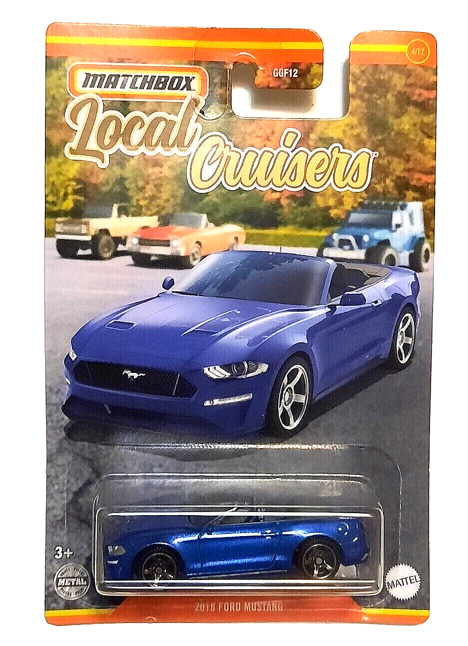 Matchbox Local Cruisers 2018 ford Mustang Play Vehicle 3 Yrs Blue 2.82 oz