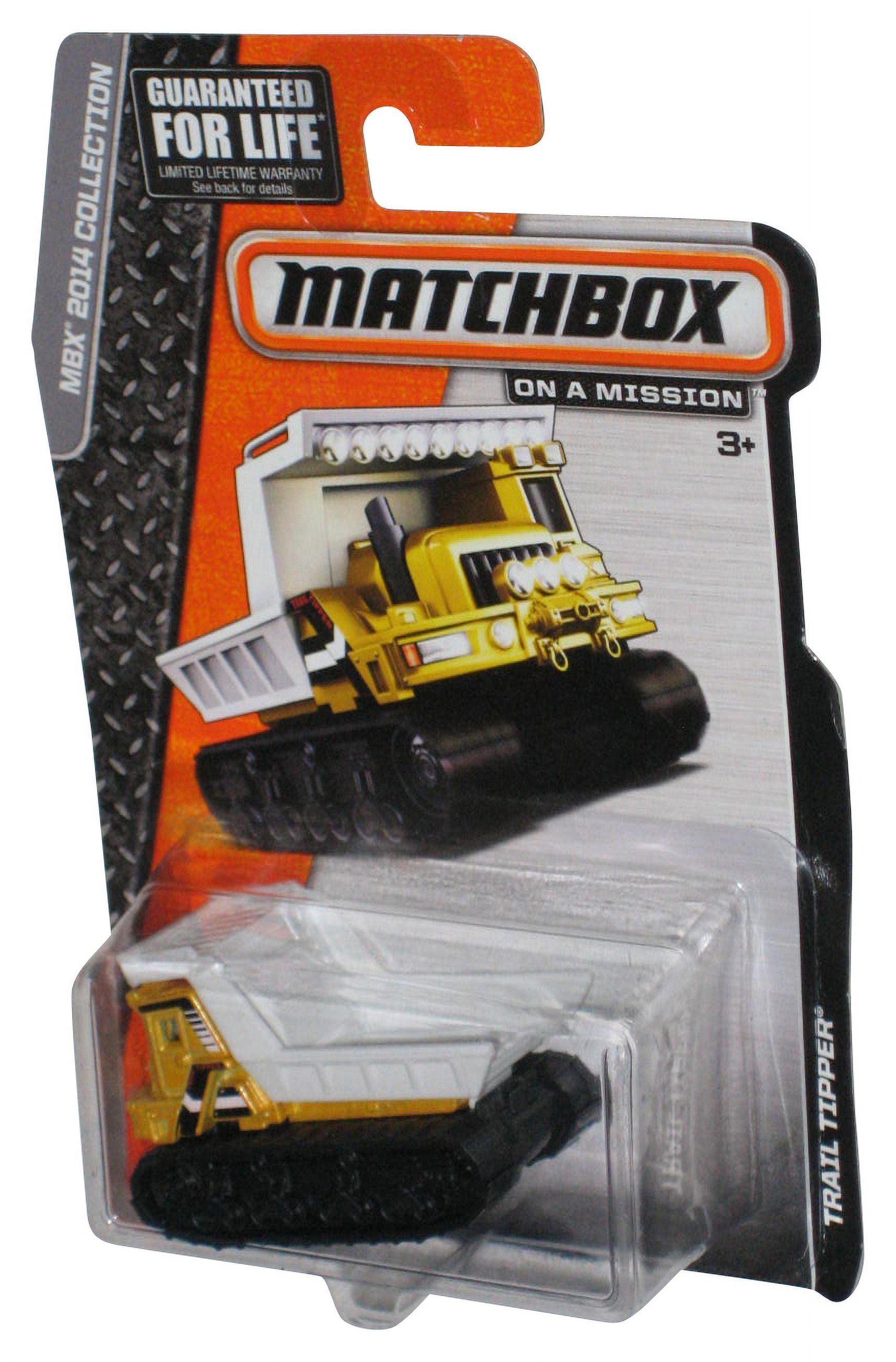 Matchbox MBX 2014 Collection (2014) Yellow & White Trail Tipper