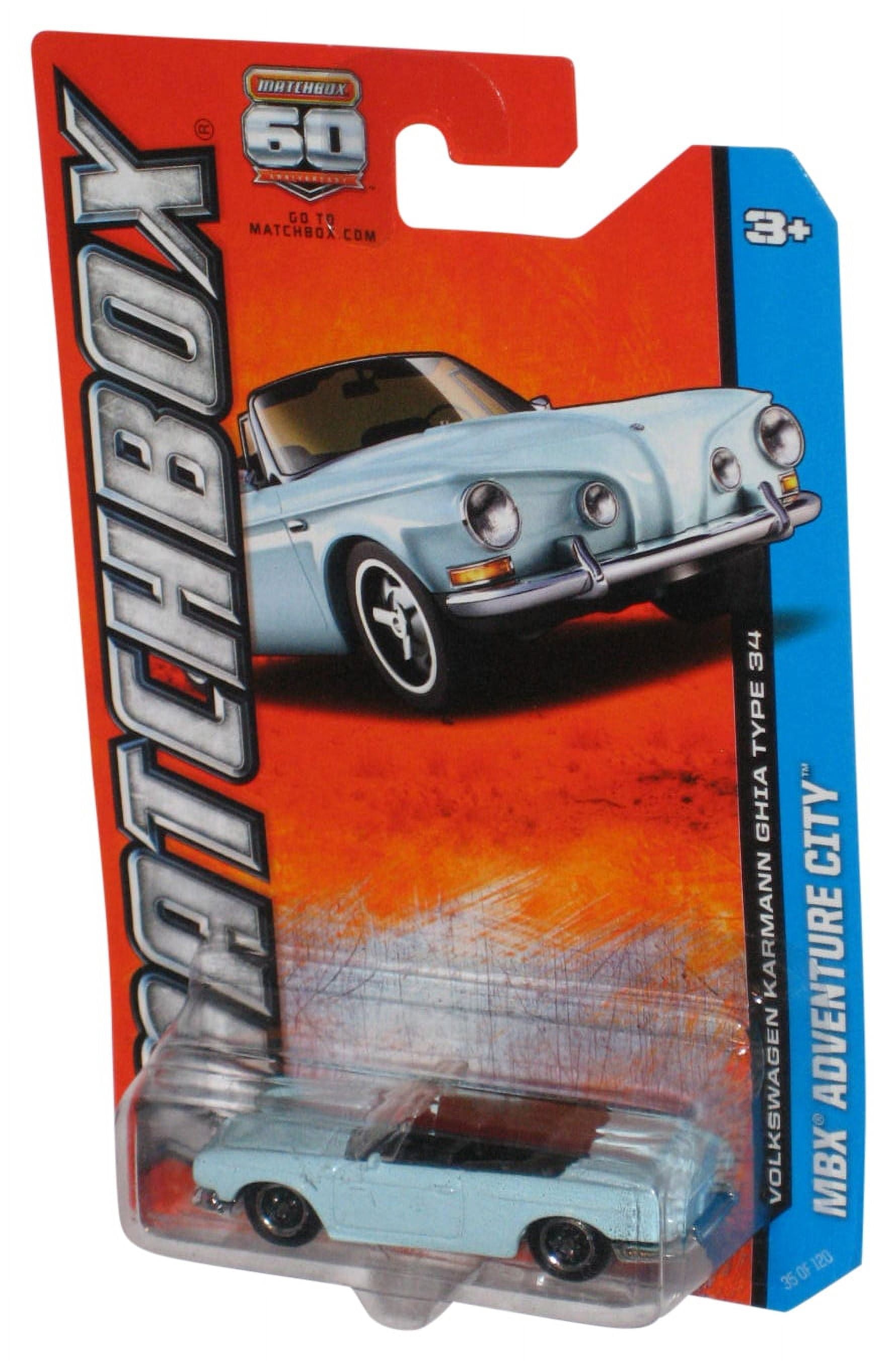 Matchbox MBX Adventure City (2012) Blue Volkswagen Karmann Ghia