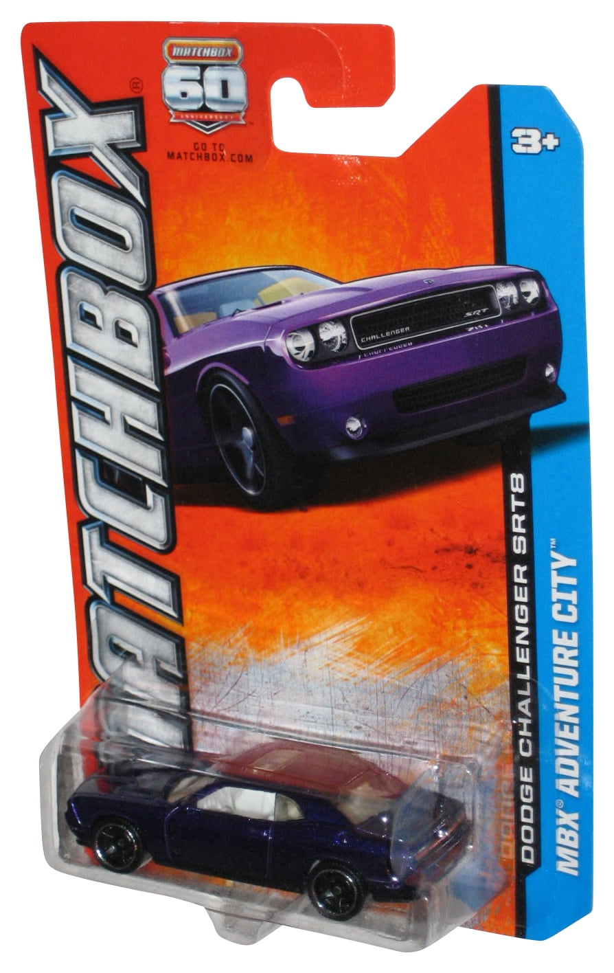 Matchbox MBX Adventure City (2012) Purple Dodge Challenger SRT8