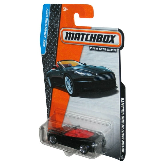 Matchbox MBX Adventure City (2013) Black Aston Martin DBS Volante Car 4/120