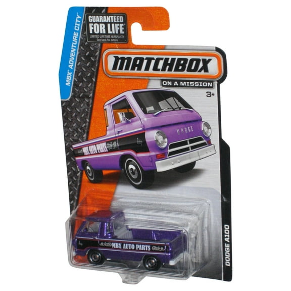 Matchbox MBX Adventure City (2013) On A Mission Purple Dodge A100 Toy