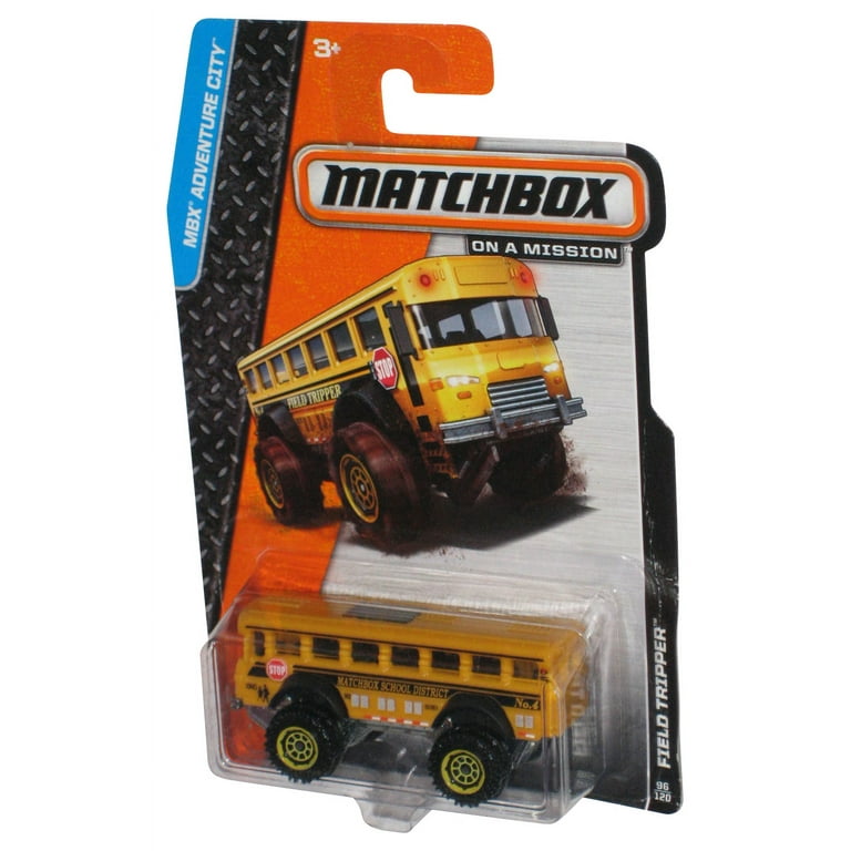 Matchbox MBX Adventure City (2013) Yellow School Bus Field
