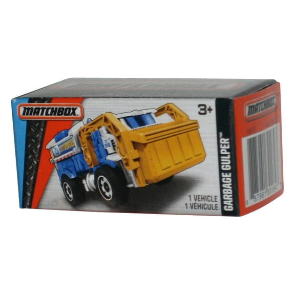 Matchbox MBX Adventure City Blue & White Garbage Gulper (2015) Power Grabs Box Toy 14/125