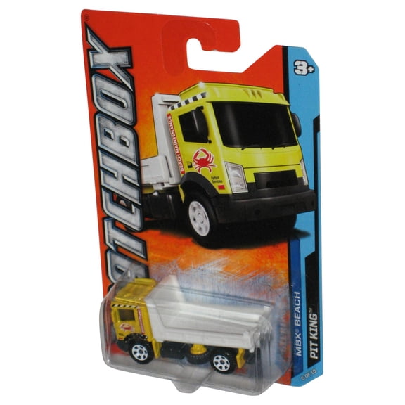Matchbox MBX Beach 5/10 (2011) Yellow & White Pit King Toy Truck 15/120