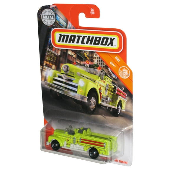 Matchbox MBX City (2019) Green Seagrave Fire Engine Toy Truck 26/100