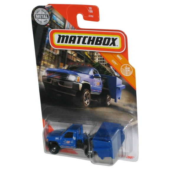 Matchbox MBX City (2020) Blue Garbage Scout Toy Car Vehicle 10/100