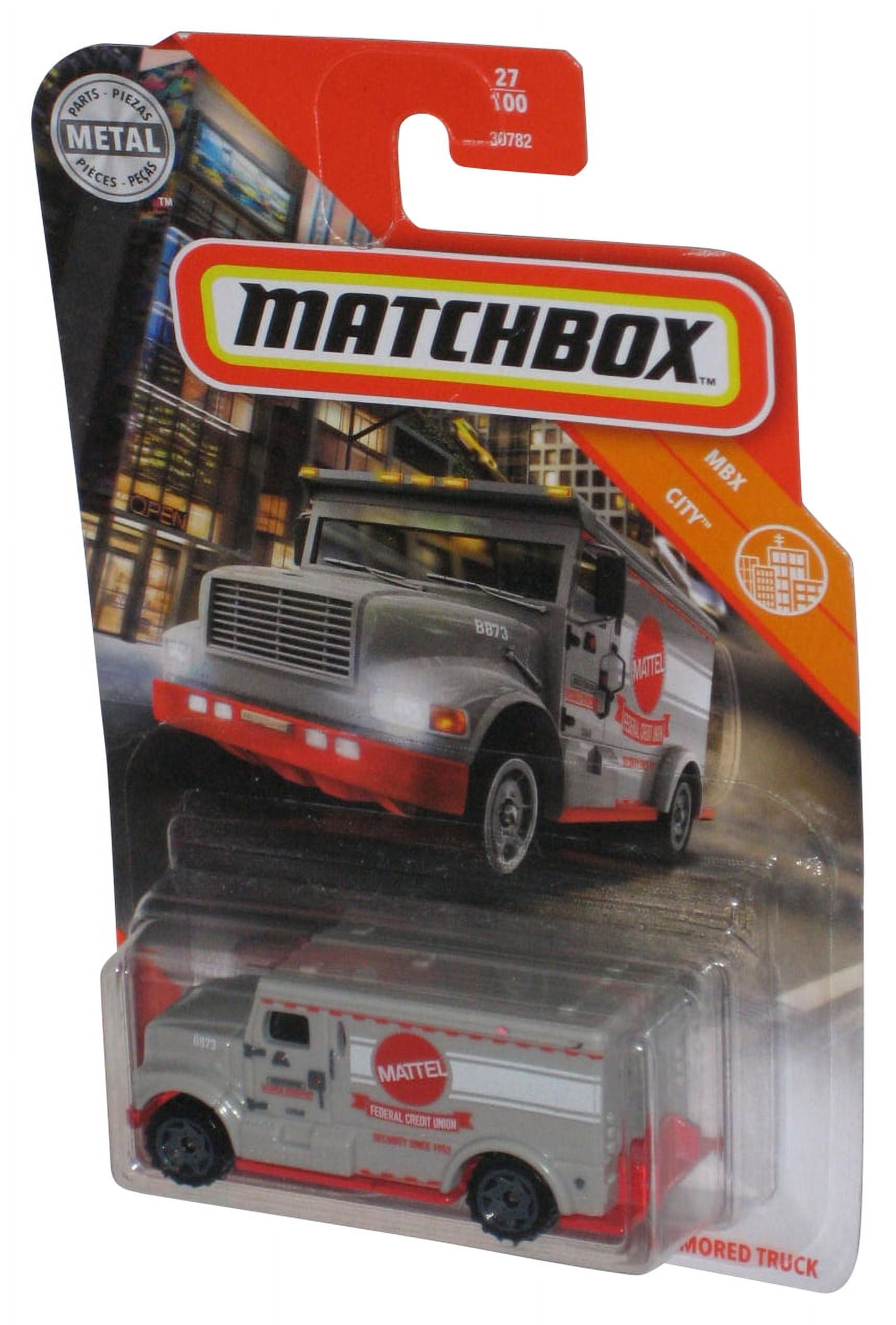Matchbox MBX City (2020) Gray International Armored Truck Toy #27/100 ...