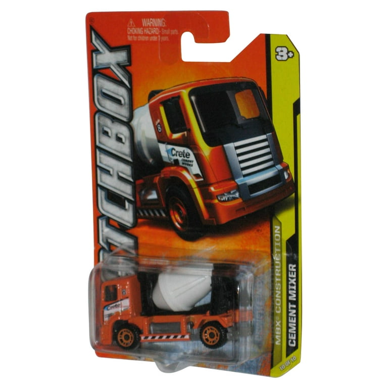 Matchbox MBX Construction 10/10 (2011) Orange Cement Mixer