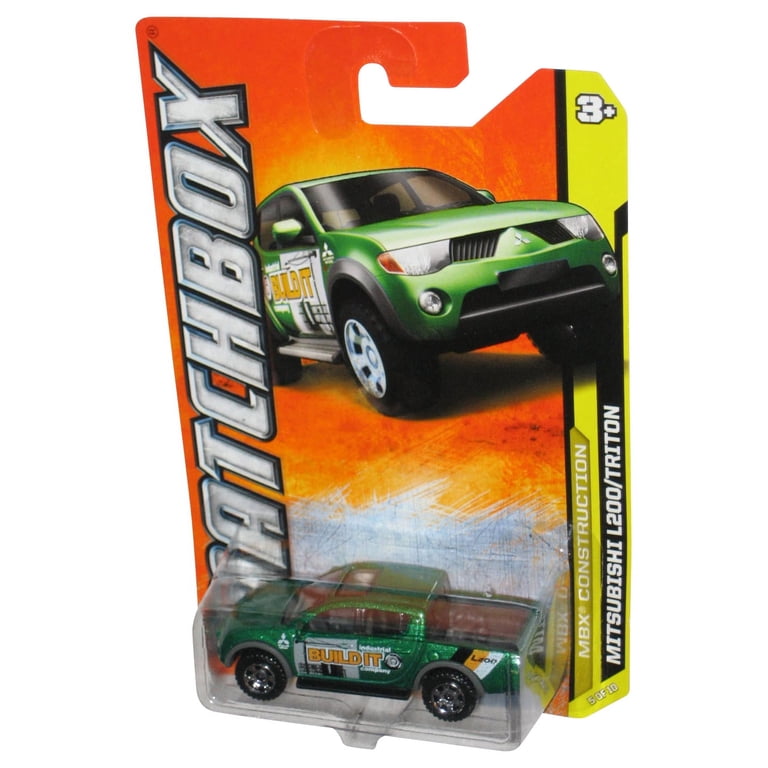Matchbox MBX Construction (2011) Green Mitsubishi L200/Triton Car