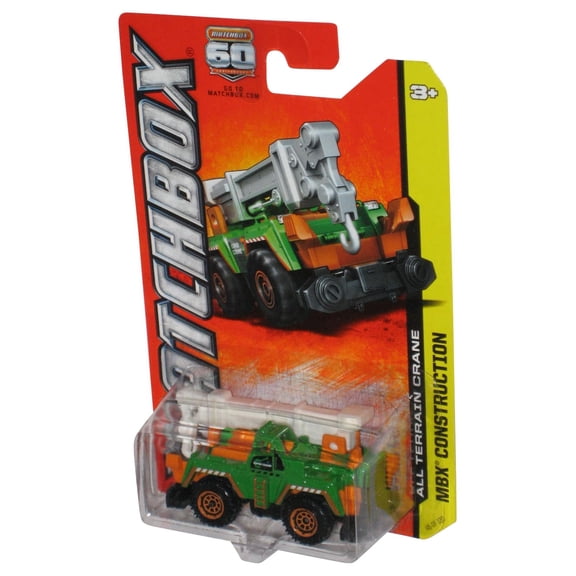 Matchbox MBX Construction (2012) All Terrain Crane Green Toy 45/120