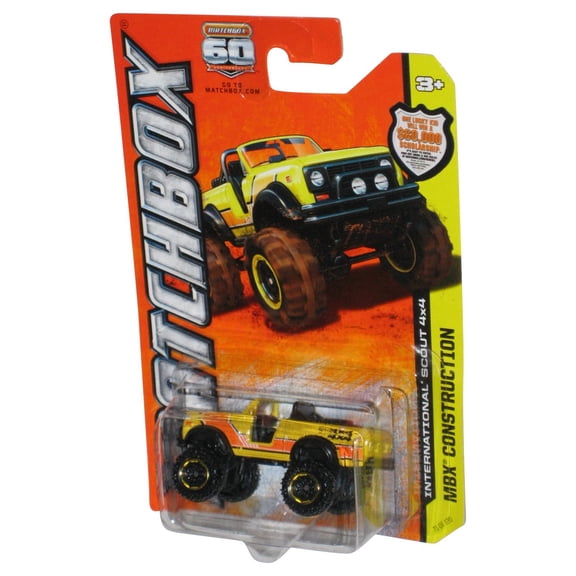 Matchbox MBX Construction (2012) Yellow International Scout 4x4 Toy 71/120