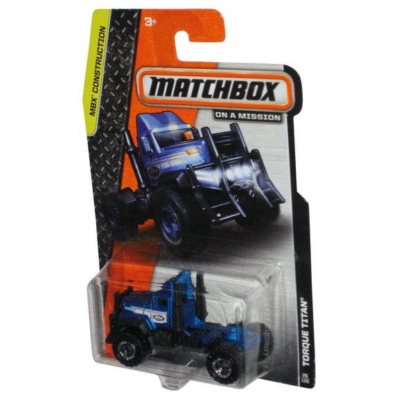Matchbox MBX Construction (2013) Blue & Black Torque Titan Truck Toy 26/120