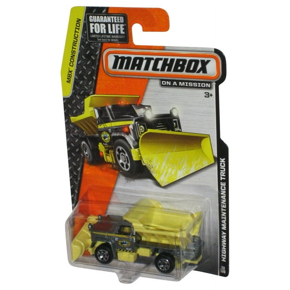 Matchbox MBX Construction (2013) Yellow Highway Maintenance Truck Toy 33/120