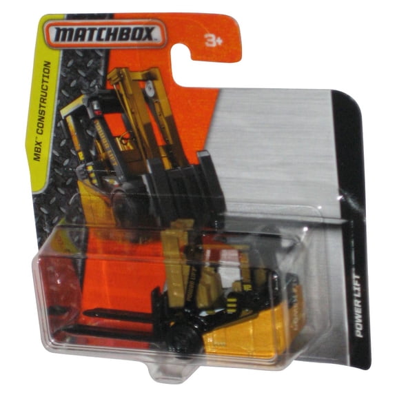 Matchbox MBX Construction (2015) Yellow Power Lift Toy - (Short Card)