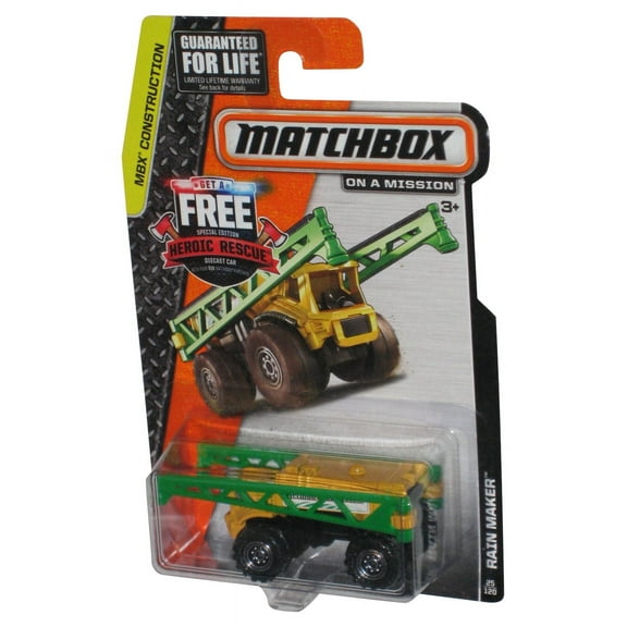 Matchbox MBX Construction On A Mission (2014) Green Rain Maker Toy 25/120