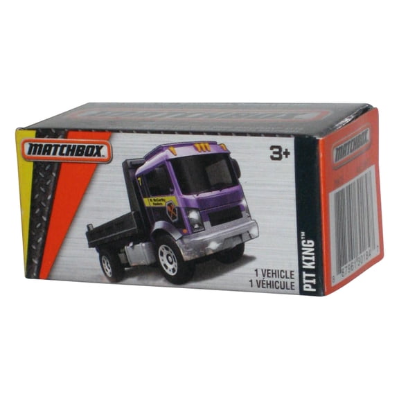 Matchbox MBX Construction Purple Pit King (2015) Power Grabs Box Toy Truck 55/125