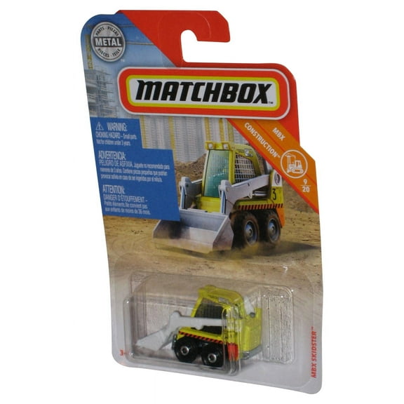 Matchbox MBX Construction 9/20 Skidster (2018) Yellow Toy Car 32/100