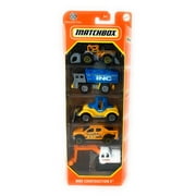 Matchbox MBX Construction V Play Vehicles, 5 Count