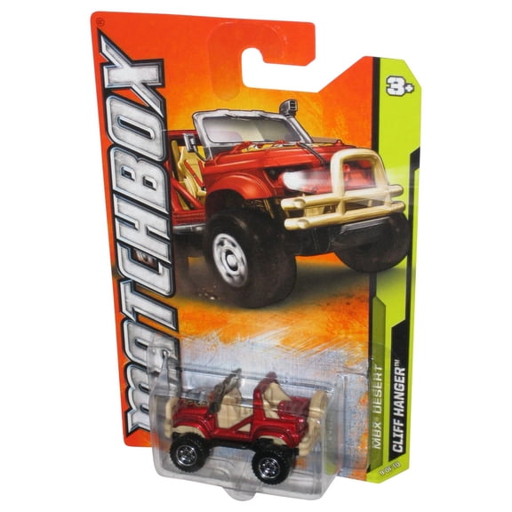 Matchbox MBX Desert (2011) Red & Tan Cliff Hanger Toy Car 49/120