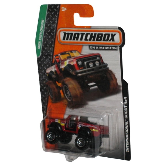 Matchbox MBX Explorers (2013) Red International Scout 4x4 Toy Car