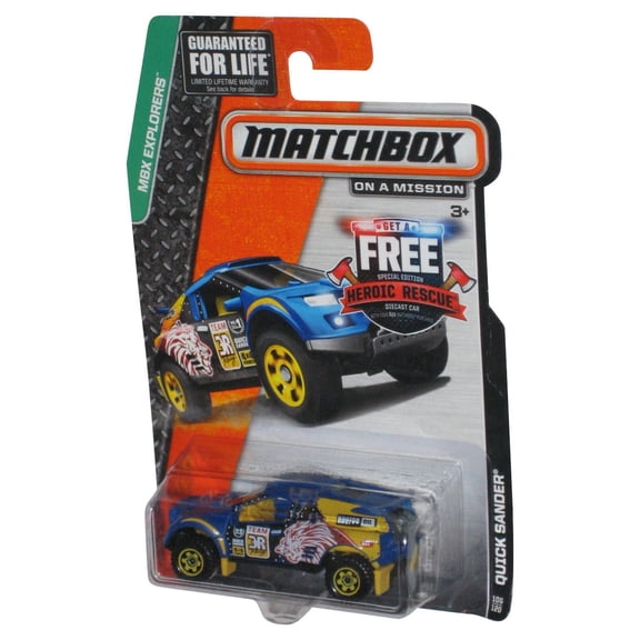 Matchbox MBX Explorers (2014) Blue Quick Sander Toy Car 106/120